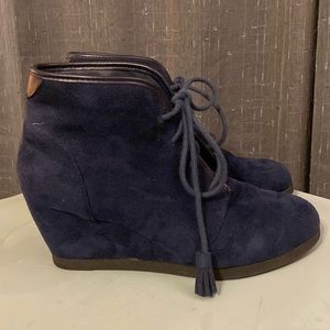 Madden Girl Wedge Heels | Sz 9 | Blue Lace Up